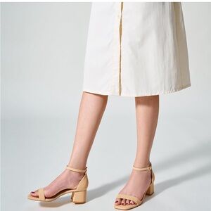 Women’s Nude Low Heel Sandals